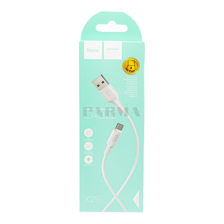 Լիցքավորման մալուխ «Hoco USB-Type-C 3A X25» 1մ