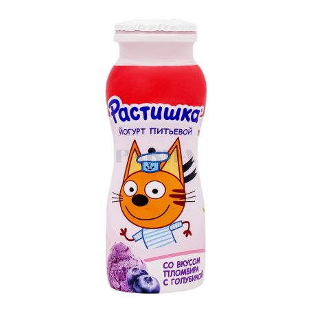 Յոգուրտ ըմպելի «Danone Растишка» հապալաս, պլոմբիր 1.6% 90գ