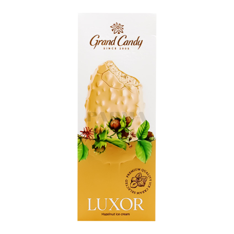 Պաղպաղակ «Գրանդ Քենդի Luxor» վանիլային, պնդուկ 86գ
