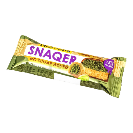Բատոն «Snaq Fabriq Snaqer Dubai» պիստակ, գետնանուշ, առանց շաքար 50գ
