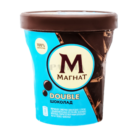 Պաղպաղակ «Магнат» կրկրնակի շոկոլադ 310գ