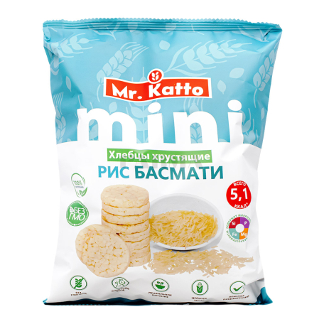 Crispbread "Mr. Katto Mini Basmati" rice 70g