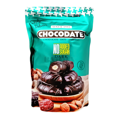 Շոկոլադե կոնֆետներ «Chocodate» մուգ, արմավ, նուշ, առանց շաքար 250գ