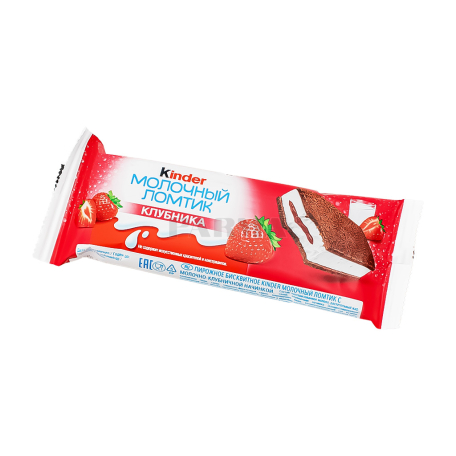 Թխվածքաբլիթ «Kinder» կաթով, ելակ 28գ