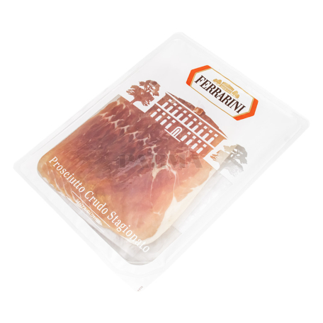 Խոզապուխտ «Ferrarini Prosciutto Crudo» հում-հնեցված, կտրատած, առանց գլյուտեն 90գ