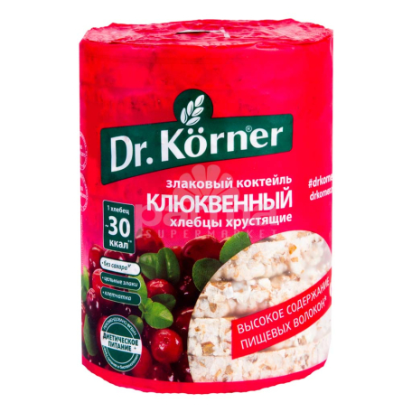 Հացիկ «Dr. Körner» հացահատիկ, լոռամիրգ 100գ