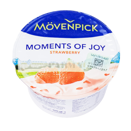 Յոգուրտ «Movenpick Moments of Joy» ելակ 5% 100գ