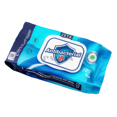 Wipes "Zeta" antibacterial 72pcs