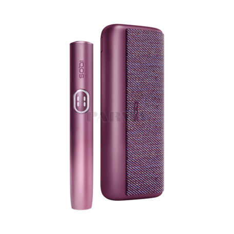 Tobacco heating system «IQOS Iluma Prime Garnet Red» no burning, ash, smoke