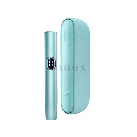 Tobacco heating system «IQOS Iluma Breeze Blue» no burning, ash, smoke