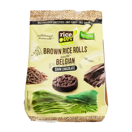 Crispbread "Rice Up" rice, dark chocolate, gluten-free 50g