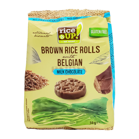 Crispbread "Rice Up" rice, milk chocolate, gluten-free 50g