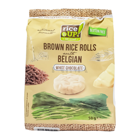 Crispbread "Rice Up" rice, white chocolate, gluten-free 50g