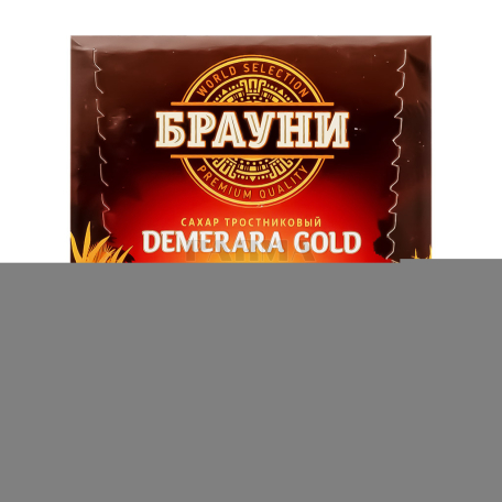 Сахар "Брауни" тростниковый, коричневый 500г