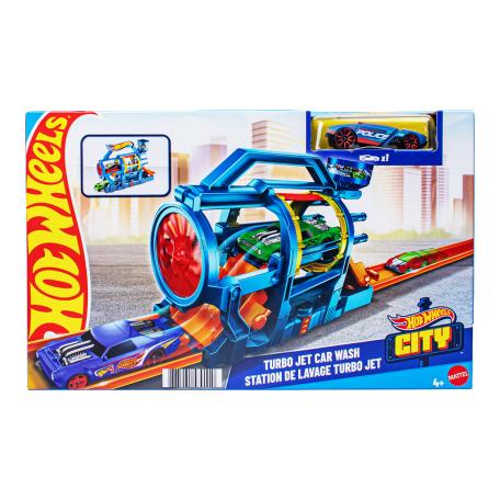 Խաղալիք «Hot Wheels City Turbo Jet Car Wash»