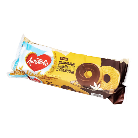 Թխվածքաբլիթ «Любятово» վանիլային, ջնարակապատ 190գ