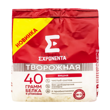 Կաթնաշոռ «Exponenta» բալ, առանց շաքար 250գ