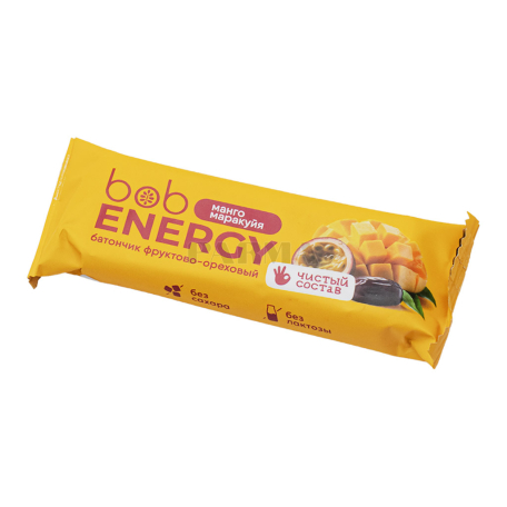Բատոն «Bob Energy» մանգո, մարակույա, առանց շաքար 40գ