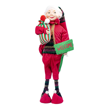 Новогодняя игрушка эльф 66см