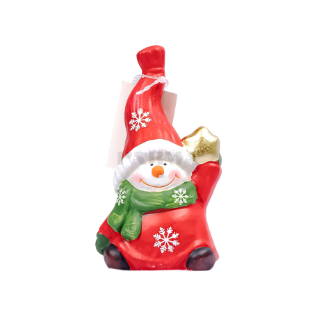 Новогодняя игрушка снеговик