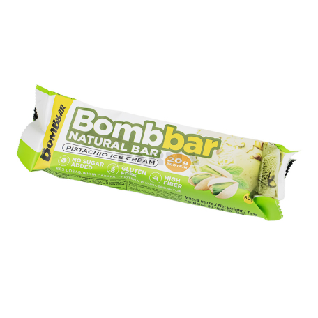 Baton "BombBar" pistachio ice cream, sugar free 60g