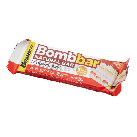 Baton "BombBar" strawberry, sugar free 60g