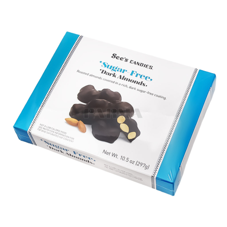 Շոկոլադե կոնֆետներ «See`s Candies» մուգ, նուշ 297գ