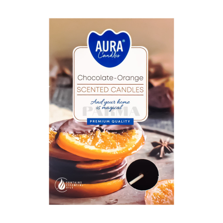 Մոմ «Aura Chocolate-Orange» 6հատ