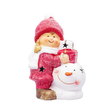 Новогодняя игрушка снеговик