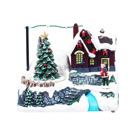 Новогодняя композиция домик