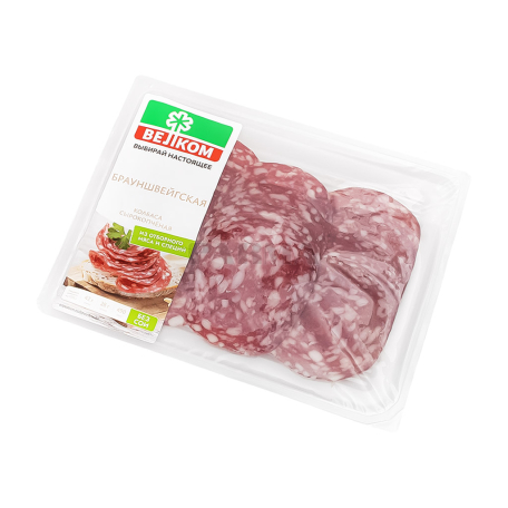 Երշիկ «Велком» բրաունշվեգյան, հում-ապխտած 90գ