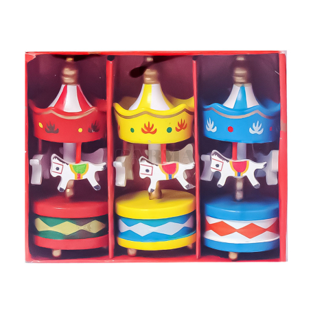 Christmas composition rotating carousel