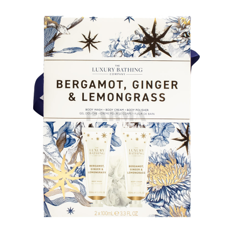 Collection "The Luxury Bathing" bergamot, ginger, lemongrass 3pcs