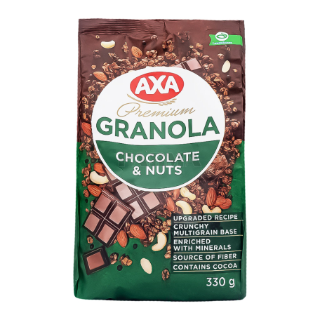 Гранола "Аха" орехи, шоколад 330г