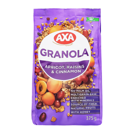 Гранола "Аха" абрикос, изюм, корица, мед 375г