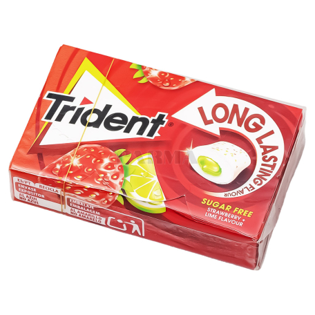 Chewing gum "Trident" strawberry, lime, sugar free 22g