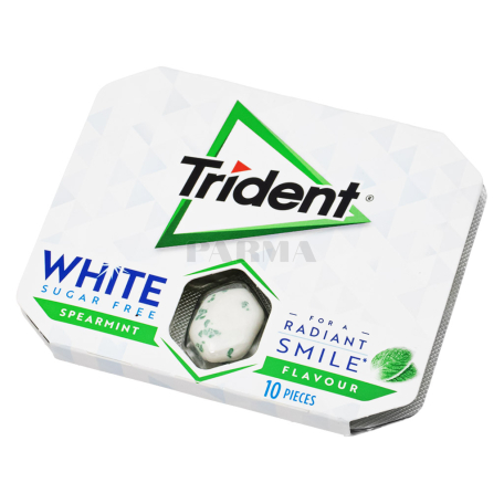 Chewing gum "Trident White" spearmint, sugar free 17g