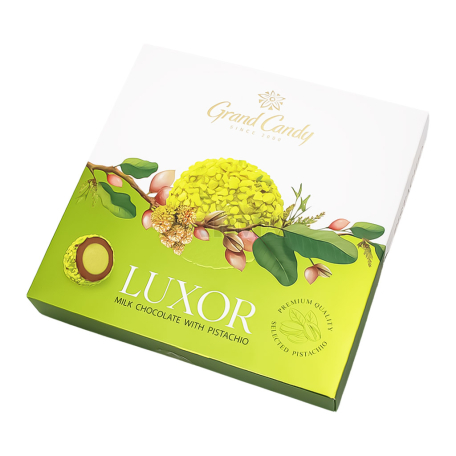 Chocolate candies "Grand Candy Luxor" milk, pistachio 200g