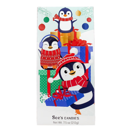 Chocolate candies "See`s Candies Playful Penguins" collection 213g