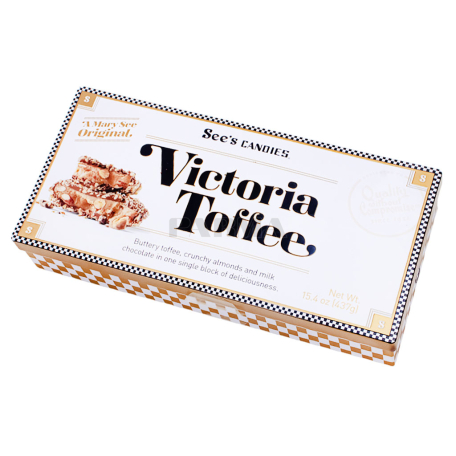 Dragee "See`s Candies Victoria Toffee" milk, almond, toffee 437g