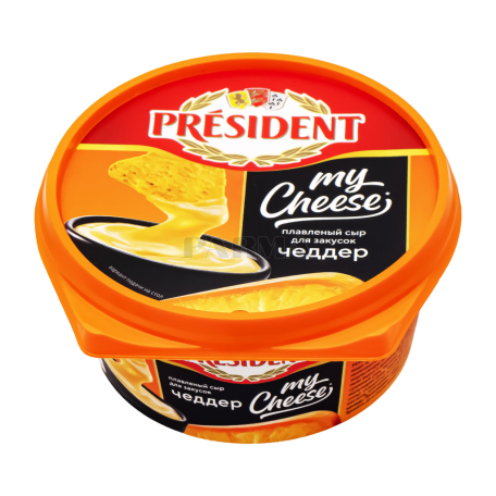 Сыр плавленый "President My Cheese" чеддер 125г