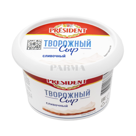 Сыр творожный "President" сливочный 140г