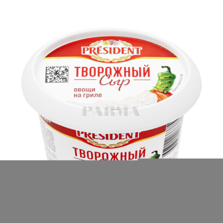 Сыр творожный "President" с овощами на гриле 140г