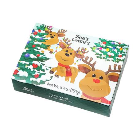 Chocolate candies "See`s Candies Christmas Buddies" milk 153g