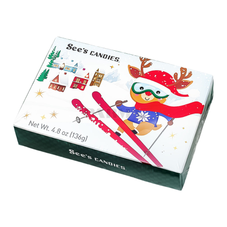 Chocolate candies "See`s Candies Skiing Reindee" milk 136g