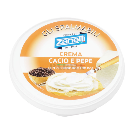 Կրեմ-պանիր «Zanetti Cacio e Pepe» սերուցքային 125գ