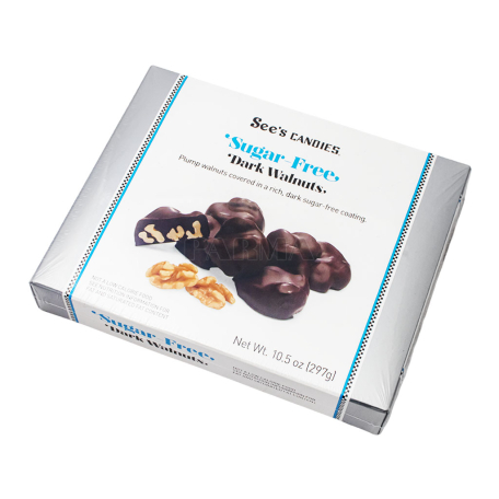 Շոկոլադե կոնֆետներ «See`s Candies» մուգ, ընկույզ 297գ