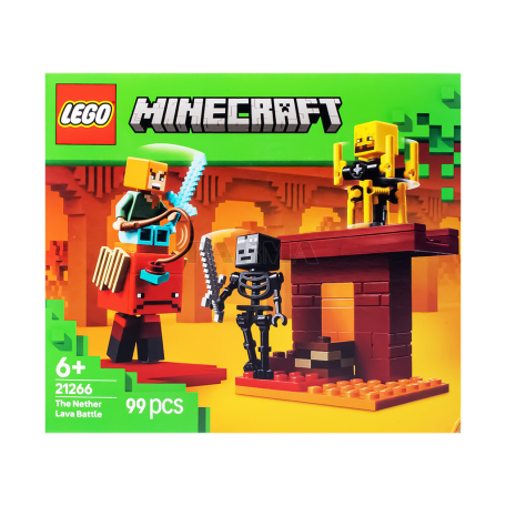 Խաղալիք «Lego Minecraft The Nether Lava Battle»