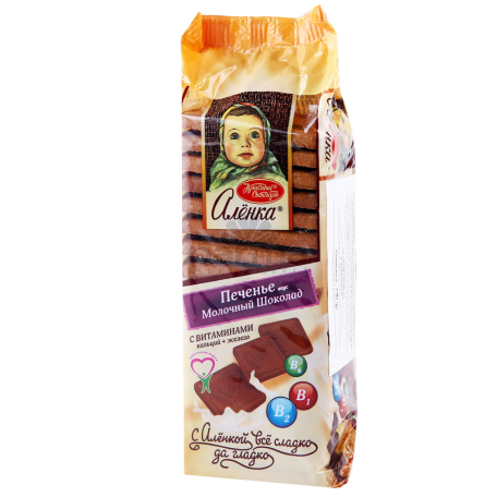Թխվածքաբլիթ «Аленка» կաթնային շոկոլադ 190գ