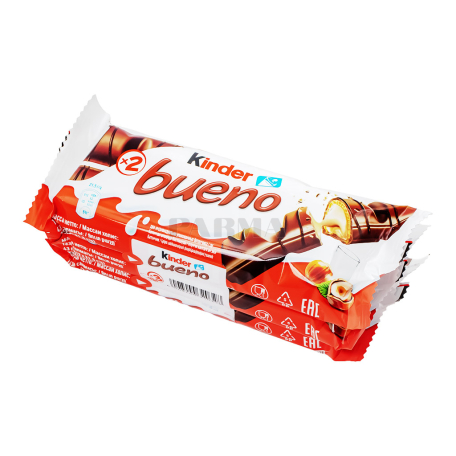 Վաֆլի «Kinder Bueno» շոկոլադապատ 3x43գ